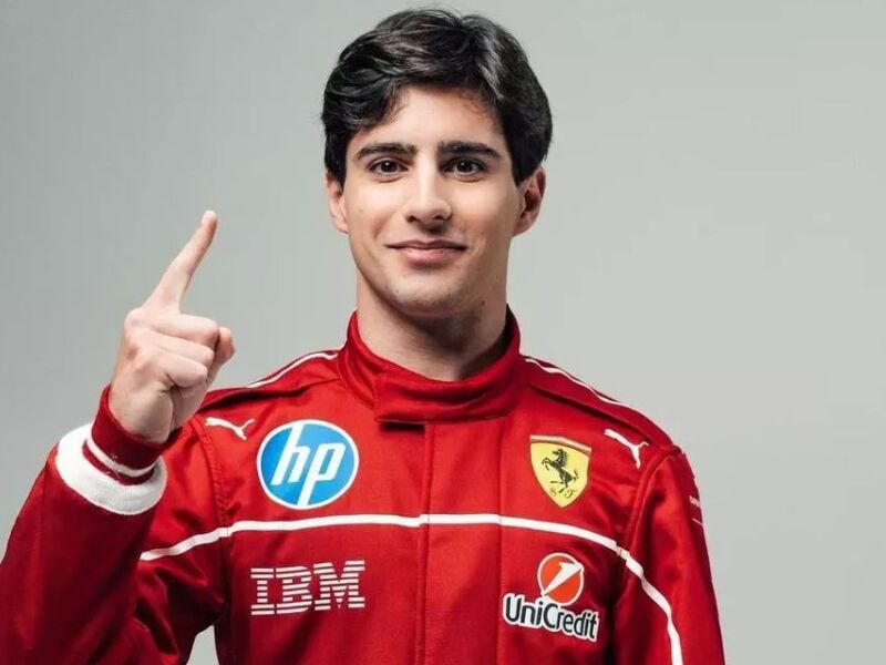 Rafael Câmara realiza testes com a Ferrari em meio à disputa por vaga na Haas