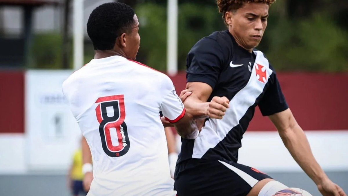 Vasco ”passeia” em goleada sobre o Flamengo pelo Cariocão Sub-20