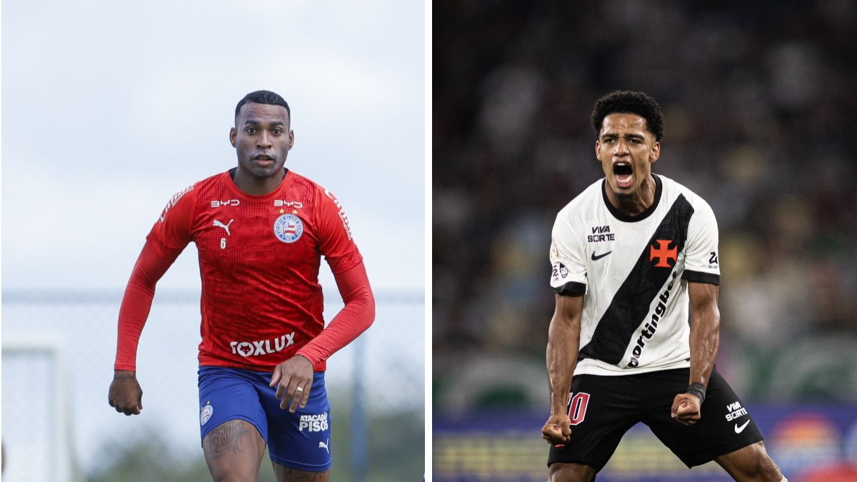 Duelo de opostos: Bahia busca o G-4 e Vasco quer fugir do Z-4