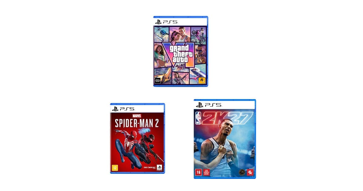 GTA VI, Spider-Man 2 e mais: selecionamos os melhores jogos de PS5 em promoção na Amazon