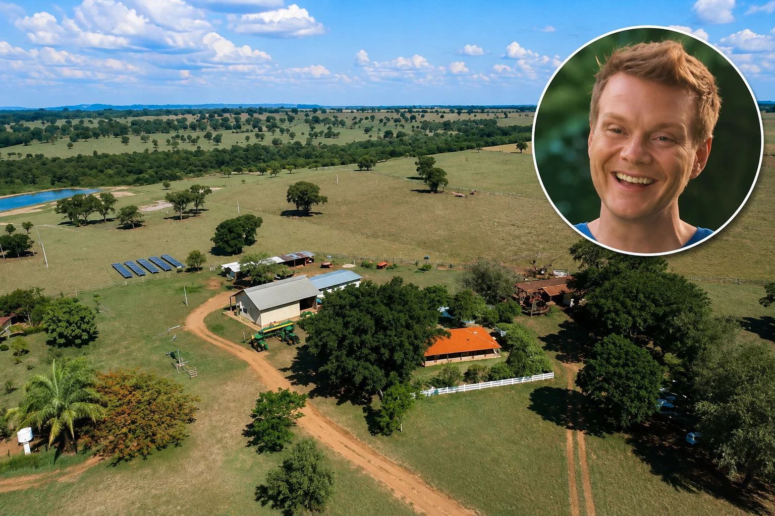 Michel Teló impressiona com fazenda do tamanho de 20 mil campos de futebol, onde produz soja, milho e cria gado
