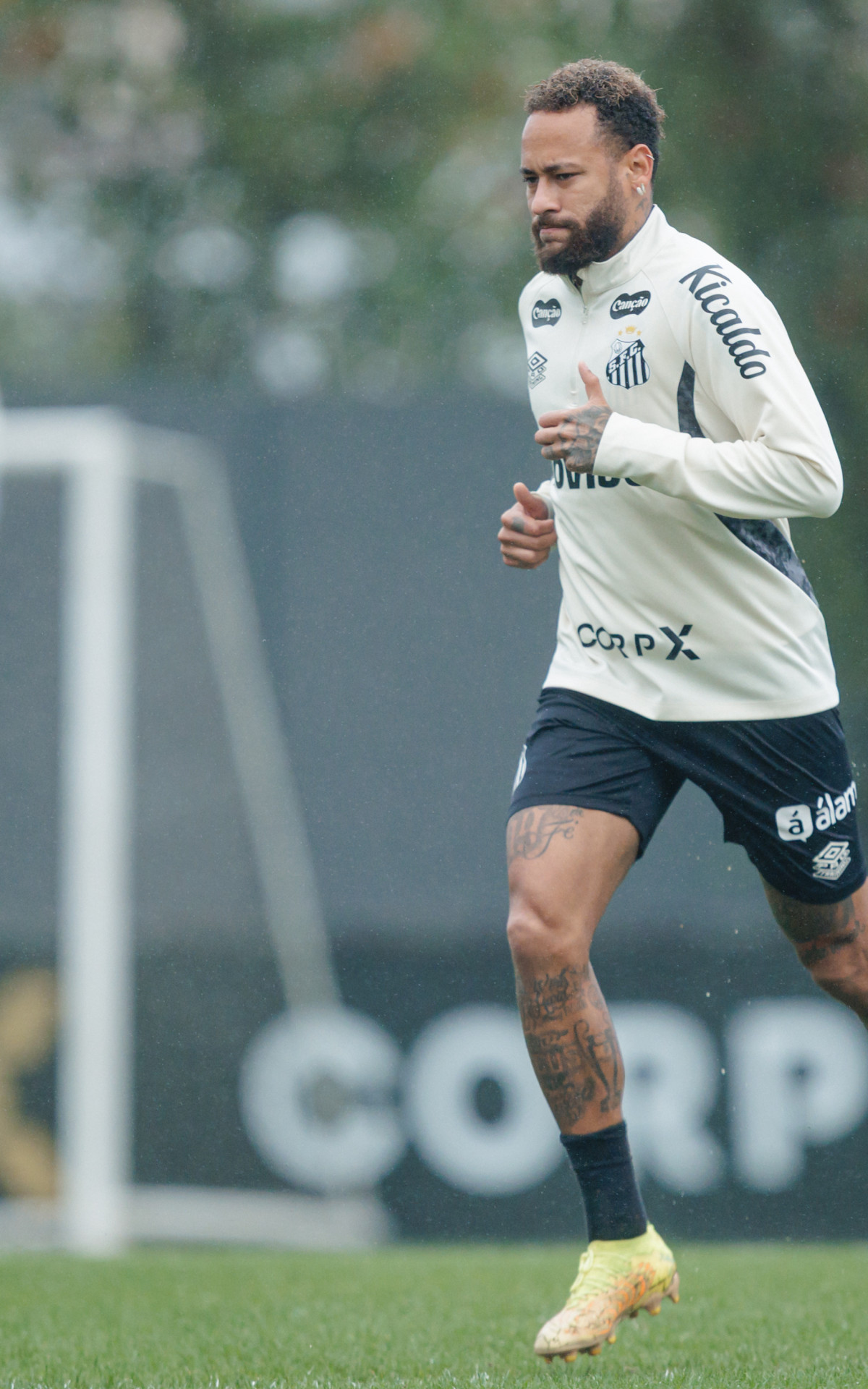 Neymar e elenco do Santos passam por reunião com organizada