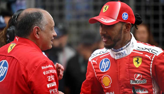 Vasseur indica permanência de Hamilton na Ferrari em 2027