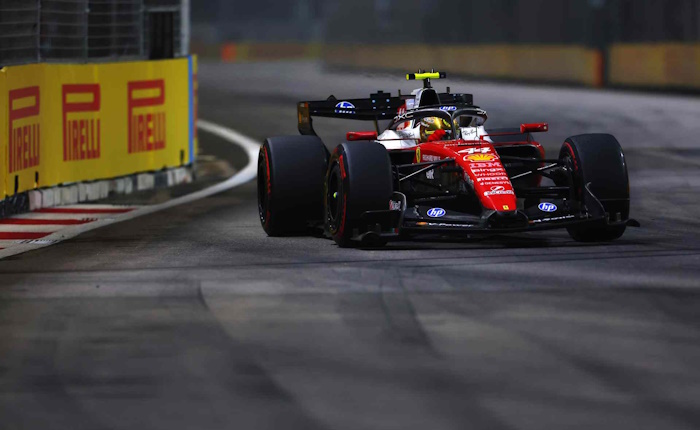 Hamilton vê grande potencial da Ferrari no trabalho com pneus