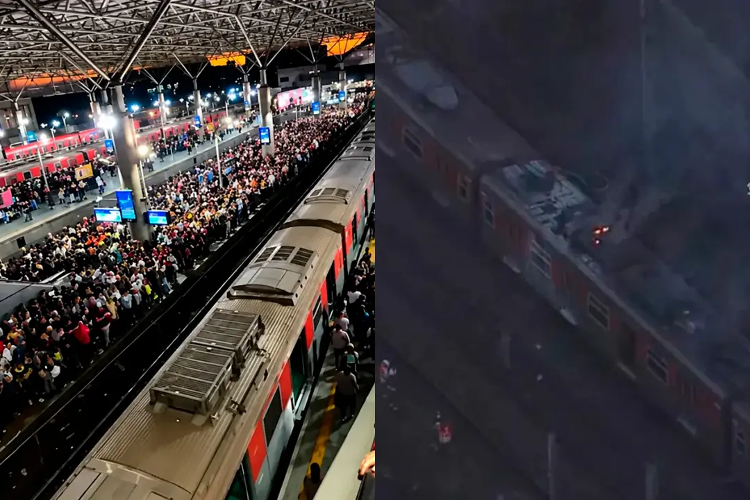 Trem parado, plataforma lotada e sistema em queda: o 3° dia de caos da CPTM privatizada