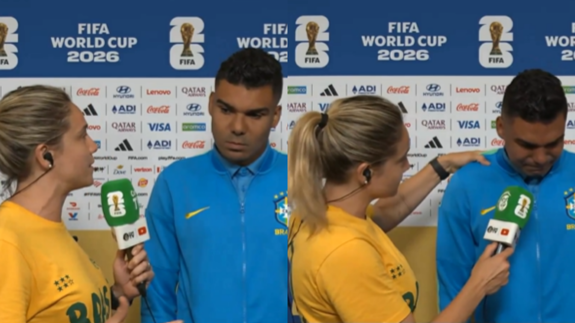 Casemiro chora ao vivo com Fernanda Gentil e confessa o peso de três Copas sem título